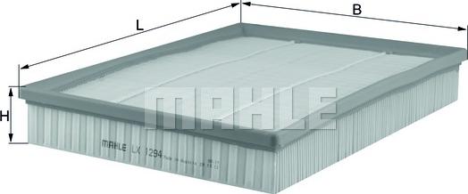 MAHLE LX 1294 - Filtro aria www.autoricambi360.it