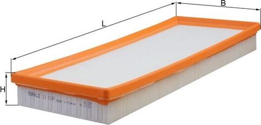 MAHLE LX 1249 - Filtro aria www.autoricambi360.it