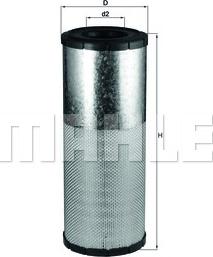MAHLE LX 1242 - Filtro aria www.autoricambi360.it