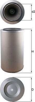MAHLE LX 1255 - Filtro aria www.autoricambi360.it
