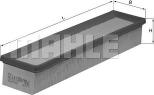 MAHLE LX 1258 - Filtro aria www.autoricambi360.it