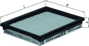 MAHLE LX 1268 - Filtro aria www.autoricambi360.it