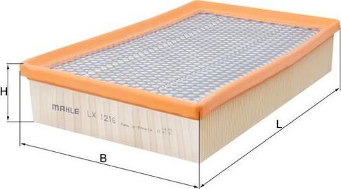 MAHLE LX 1216 - Filtro aria www.autoricambi360.it