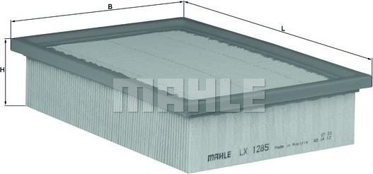 MAHLE LX 1285 - Filtro aria www.autoricambi360.it