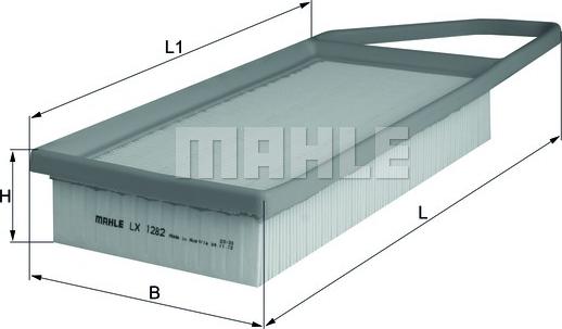 MAHLE LX 1282 - Filtro aria www.autoricambi360.it