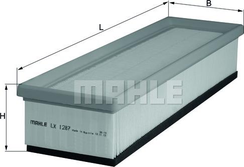 MAHLE LX 1287 - Filtro aria www.autoricambi360.it