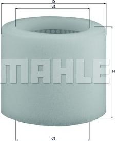 MAHLE LX 123 - Filtro aria www.autoricambi360.it