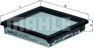 MAHLE LX 1270 - Filtro aria www.autoricambi360.it