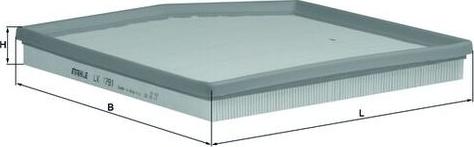 MAHLE LX 1791 - Filtro aria www.autoricambi360.it