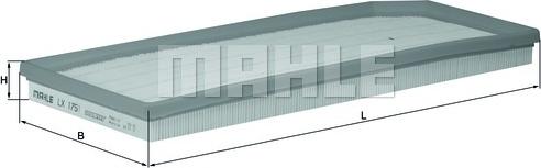 MAHLE LX 1751 - Filtro aria www.autoricambi360.it