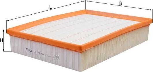 MAHLE LX 1764 - Filtro aria www.autoricambi360.it