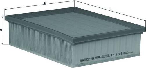 MAHLE LX 1765 - Filtro aria www.autoricambi360.it