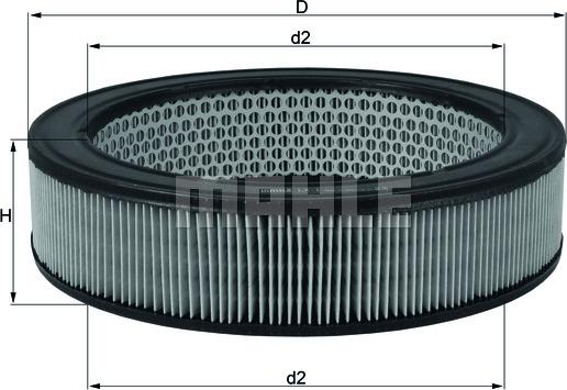 MAHLE LX 1 - Filtro aria www.autoricambi360.it