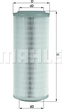 MAHLE LX 855 - Filtro aria www.autoricambi360.it