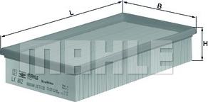 MAHLE LX 802 - Filtro aria www.autoricambi360.it