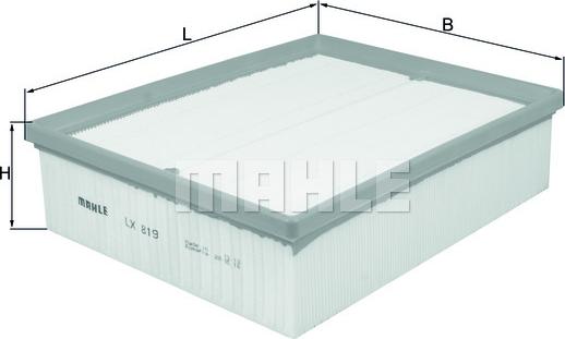 MAHLE LX 819 - Filtro aria www.autoricambi360.it