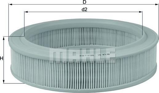 MAHLE LX 81 - Filtro aria www.autoricambi360.it