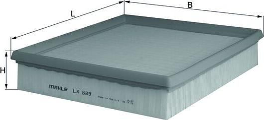 MAHLE LX 889 - Filtro aria www.autoricambi360.it