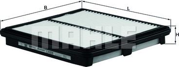MAHLE LX 828 - Filtro aria www.autoricambi360.it