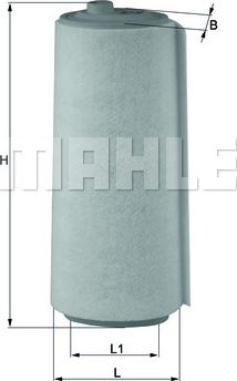 MAHLE LX 823 - Filtro aria www.autoricambi360.it