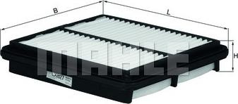 MAHLE LX 827 - Filtro aria www.autoricambi360.it