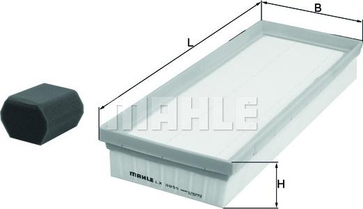 MAHLE LX 3955 KIT - Filtro aria www.autoricambi360.it
