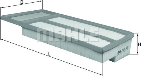 MAHLE LX 3465 - Filtro aria www.autoricambi360.it