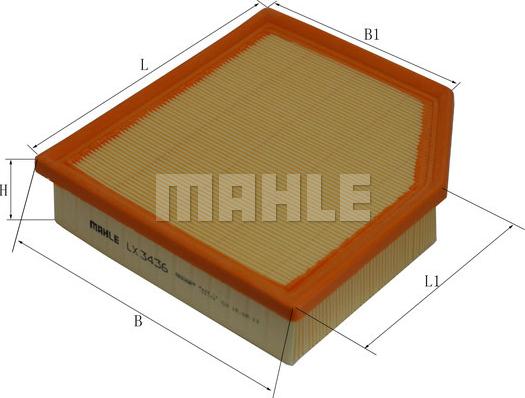 MAHLE LX 3436 - Filtro aria www.autoricambi360.it