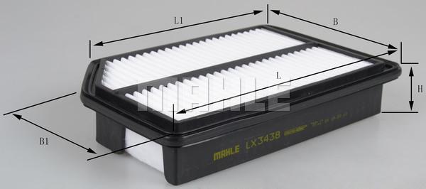 MAHLE LX 3438 - Filtro aria www.autoricambi360.it