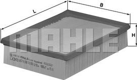 MAHLE LX 343 - Filtro aria www.autoricambi360.it