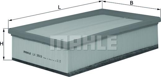 MAHLE LX 3503 - Filtro aria www.autoricambi360.it