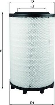 MAHLE LX 3582 - Filtro aria www.autoricambi360.it