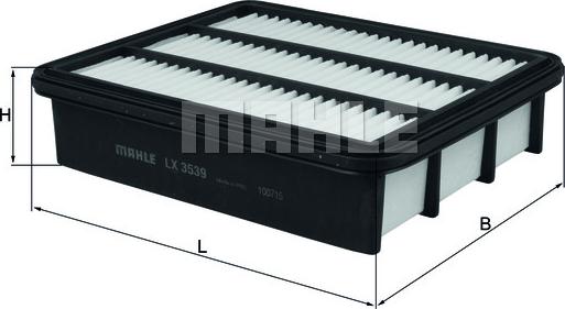 MAHLE LX 3539 - Filtro aria www.autoricambi360.it