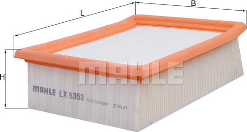 MAHLE LX 3535 - Filtro aria www.autoricambi360.it