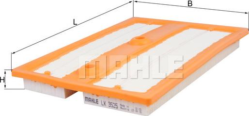 MAHLE LX 3525 - Filtro aria www.autoricambi360.it