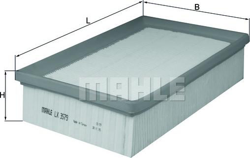 MAHLE LX 3579 - Filtro aria www.autoricambi360.it