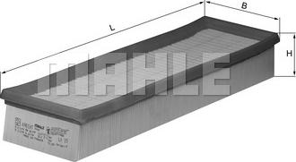 MAHLE LX 35 - Filtro aria www.autoricambi360.it