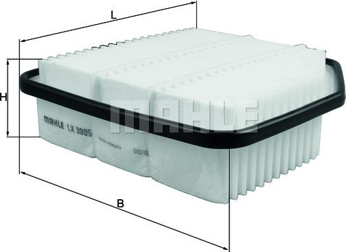 MAHLE LX 3005 - Filtro aria www.autoricambi360.it