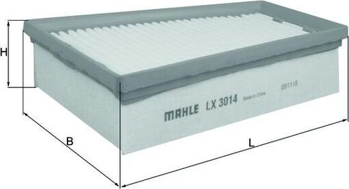MAHLE LX 3014 - Filtro aria www.autoricambi360.it