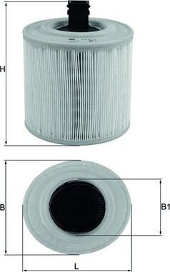 MAHLE LX 3015/14 - Filtro aria www.autoricambi360.it