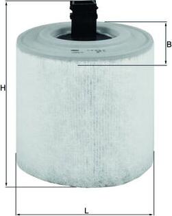 MAHLE LX 3015/16 - Filtro aria www.autoricambi360.it