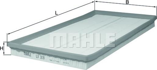 MAHLE LX 3031 - Filtro aria www.autoricambi360.it
