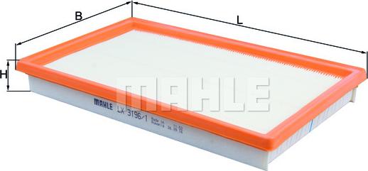 MAHLE LX 3196/1 - Filtro aria www.autoricambi360.it