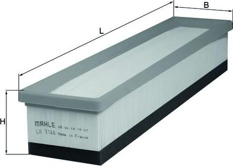 MAHLE LX 3144 - Filtro aria www.autoricambi360.it