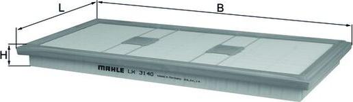 MAHLE LX 3140 - Filtro aria www.autoricambi360.it