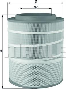 MAHLE LX 3141 - Filtro aria www.autoricambi360.it
