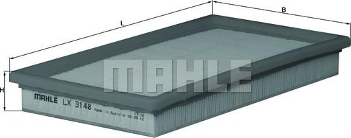 MAHLE LX 3148 - Filtro aria www.autoricambi360.it