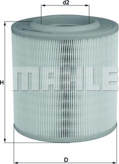 MAHLE LX 3143 - Filtro aria www.autoricambi360.it