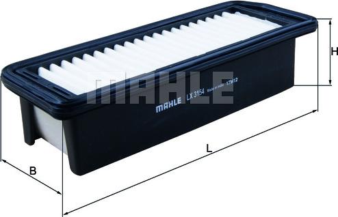 MAHLE LX 3154 - Filtro aria www.autoricambi360.it