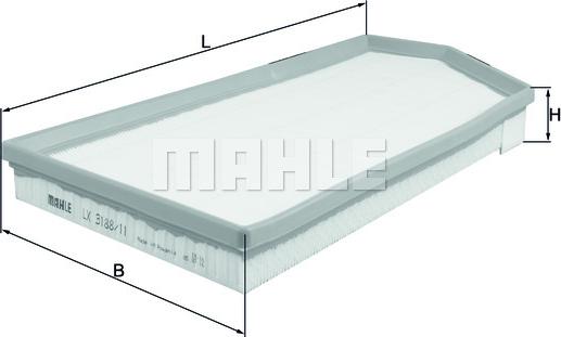 MAHLE LX 3188/11 - Filtro aria www.autoricambi360.it